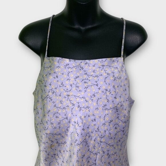 Zara Floral Satin Slip Mini Dress - Picture 8 of 10